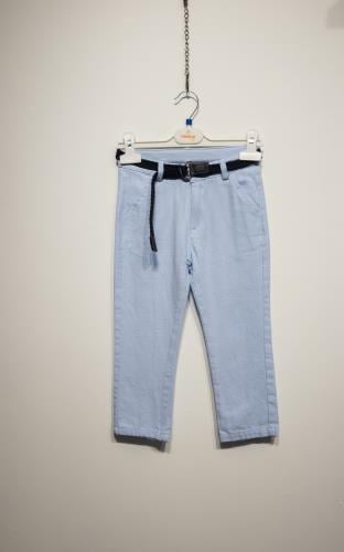 125204Erkek Çocuk Cotton Örme Kemerli Pantolon 1-5 Yaş