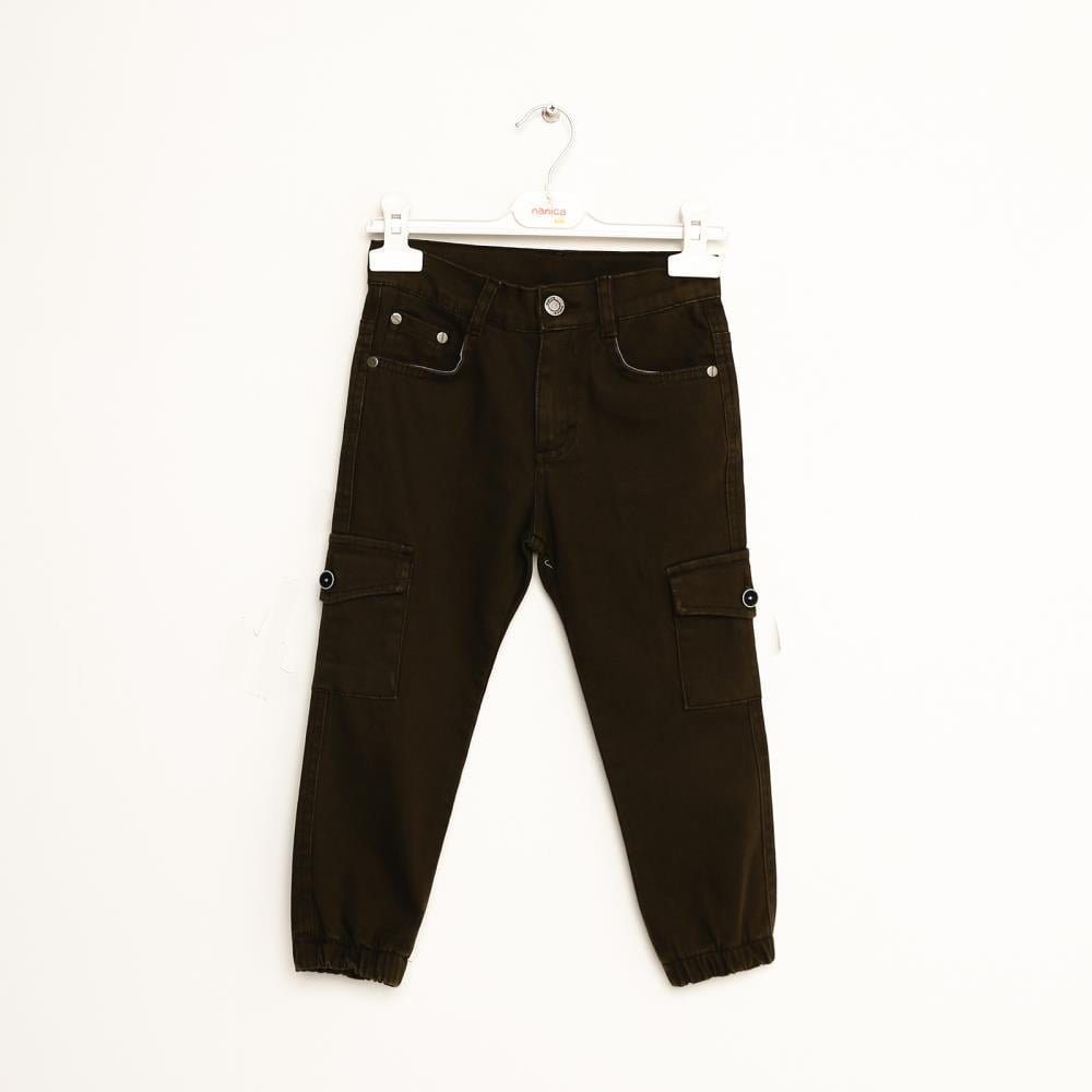 323205Erkek Çocuk Gabardin Kargo Pantolon 6-16 Yaş