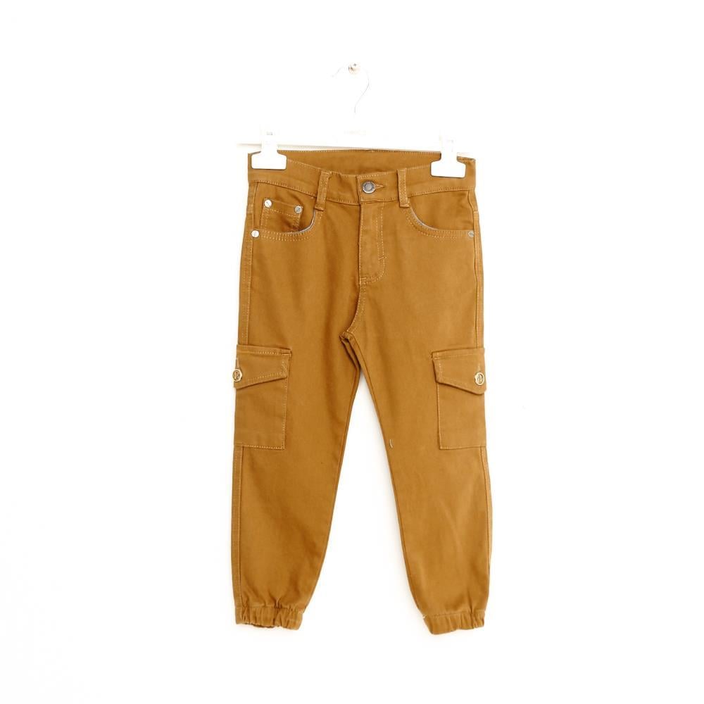 323205Erkek Çocuk Gabardin Kargo Pantolon 6-16 Yaş