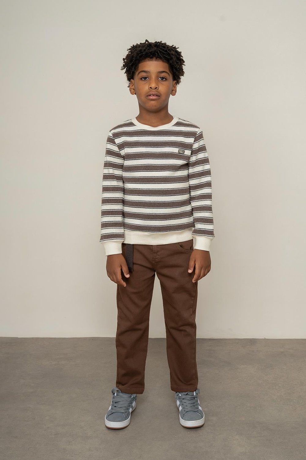 325208Erkek Çocuk Gabardin Kemerli Pantolon 3-8 Yaş -325208