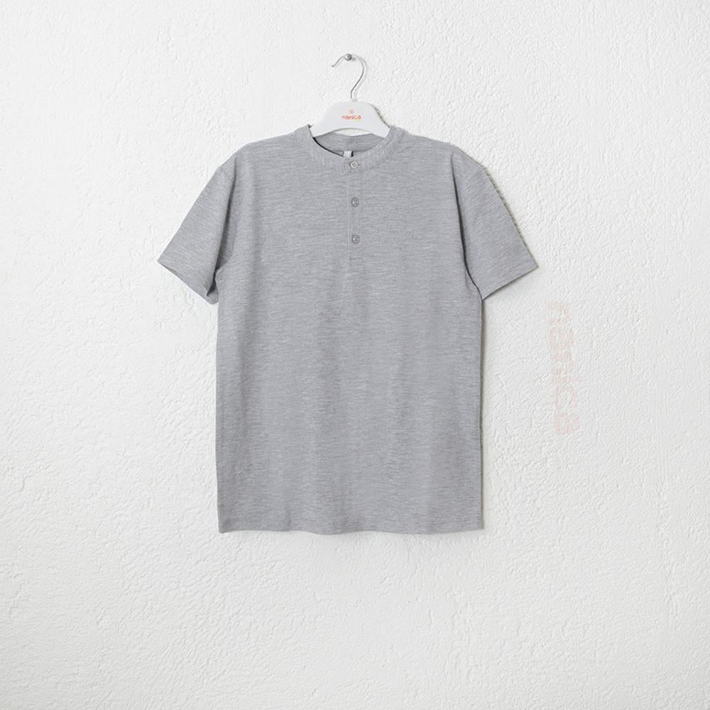124314Erkek Çocuk Hakim Yaka Cotton T-shirt 1-5 Yaş