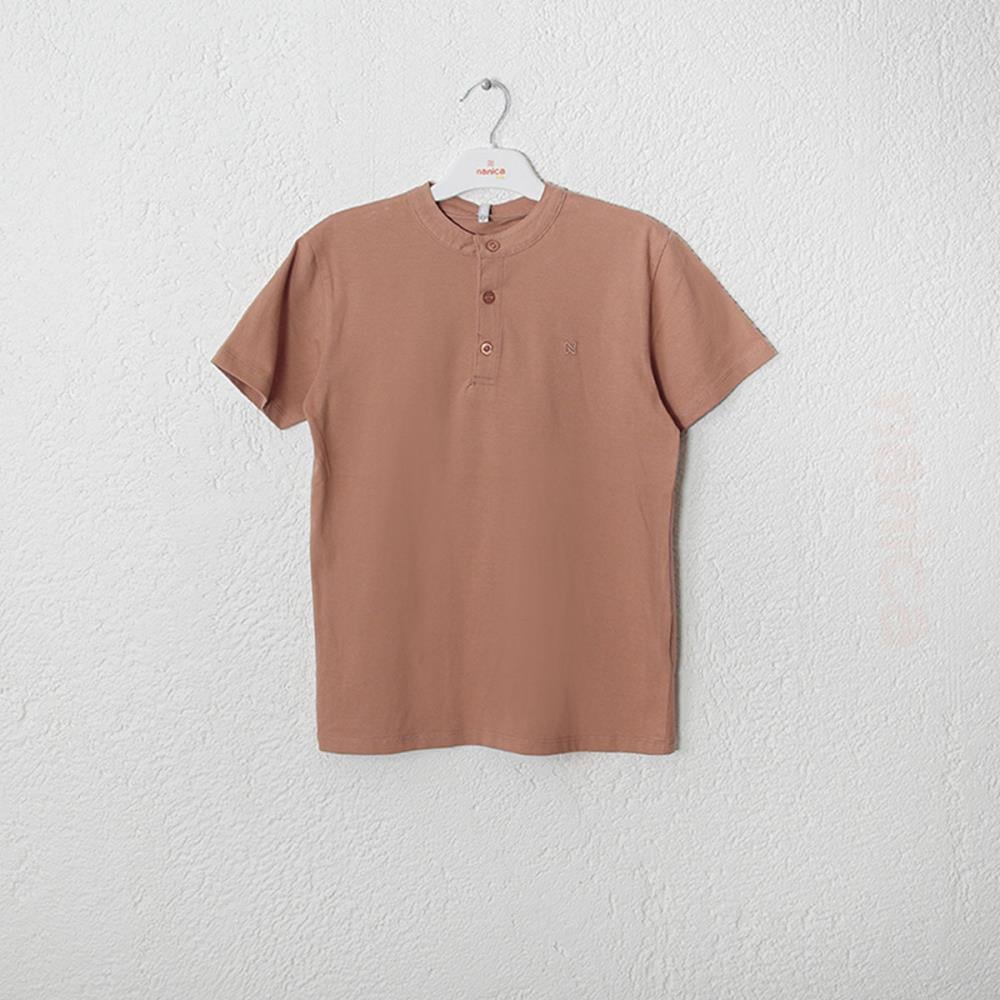 124314Erkek Çocuk Hakim Yaka Cotton T-shirt 1-5 Yaş