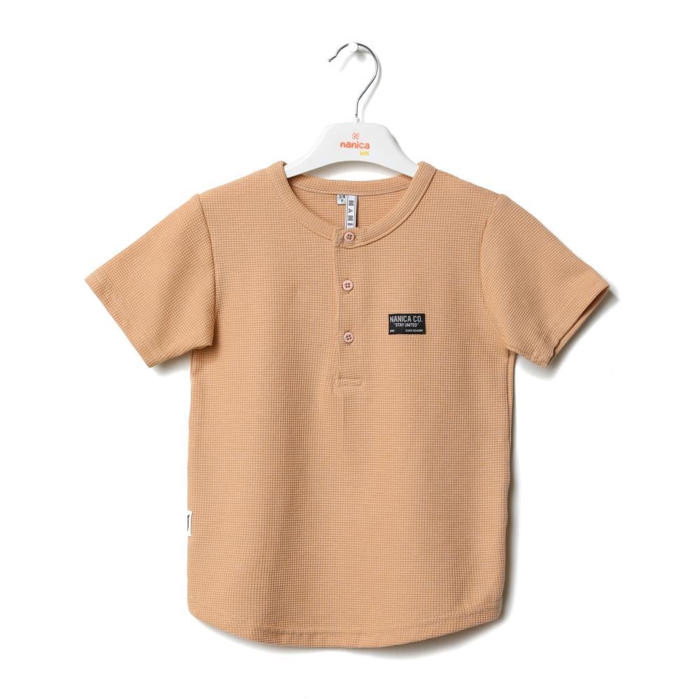 123311Erkek Çocuk Hakim Yaka Cotton T-Shirt 6-16 Yaş
