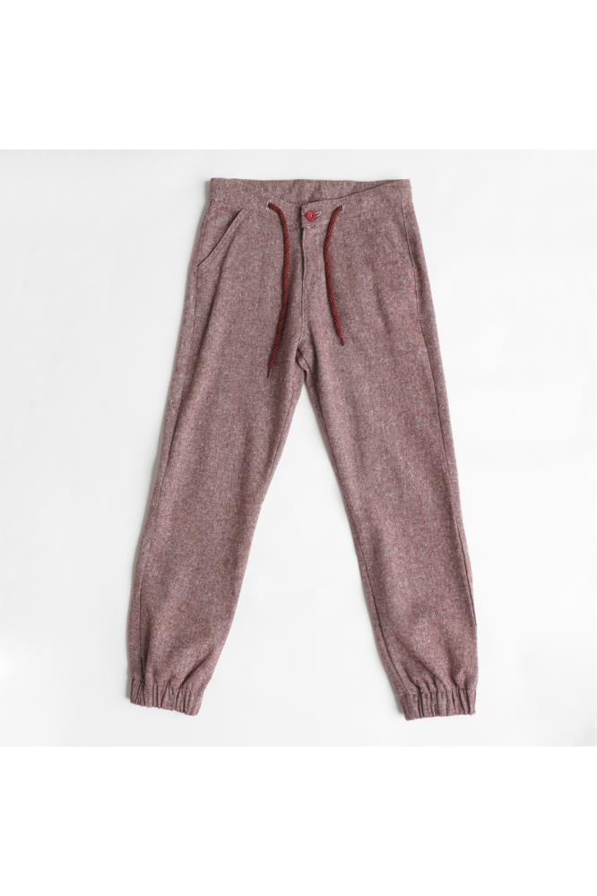 321204Erkek Çocuk Lastik Paça Cotton Pantolon 6-16 Yaş