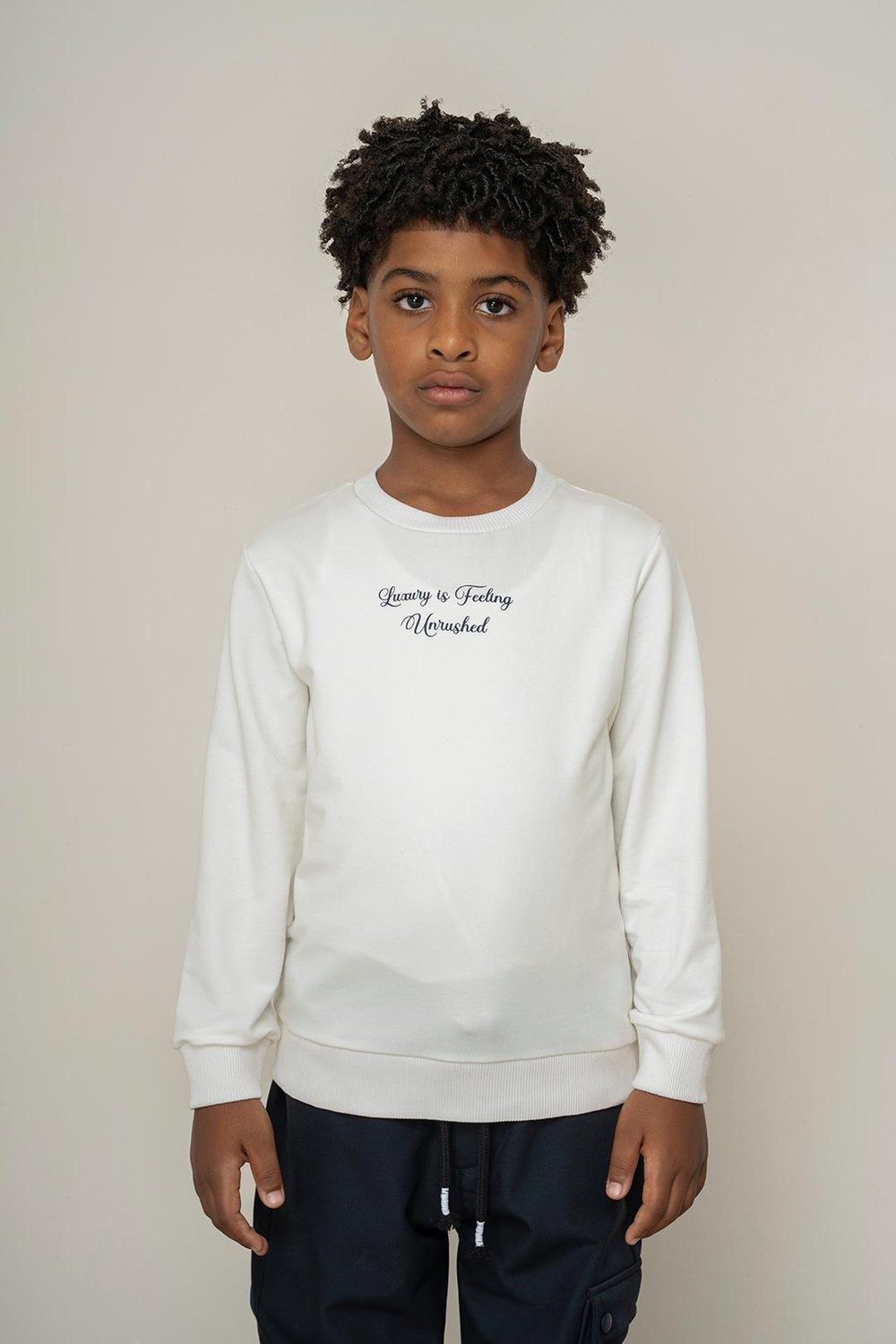 325312Erkek Çocuk Luxury Baskılı Sweatshirt 3-8 Yaş -325312