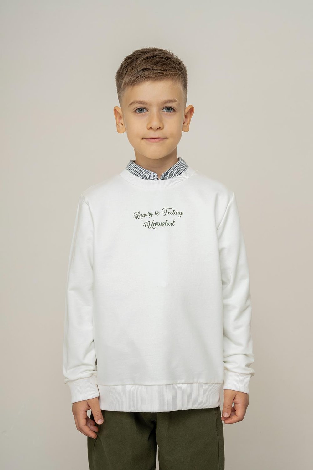 325312Erkek Çocuk Luxury Baskılı Sweatshirt 3-8 Yaş -325312