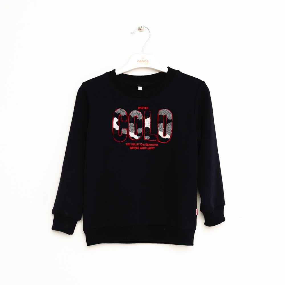323308Erkek Çocuk Nakışlı Sweatshirt 1-5 Yaş