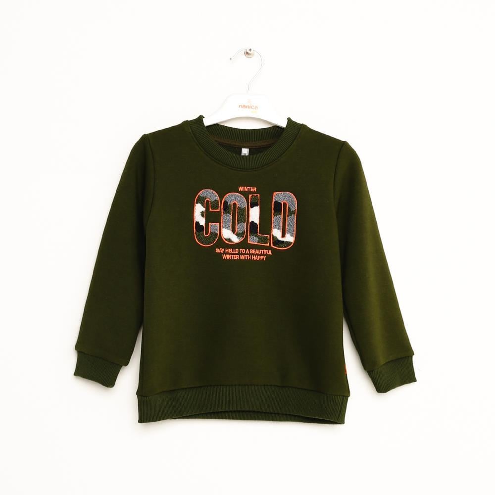 323309Erkek Çocuk Nakışlı Sweatshirt 6-16 Yaş