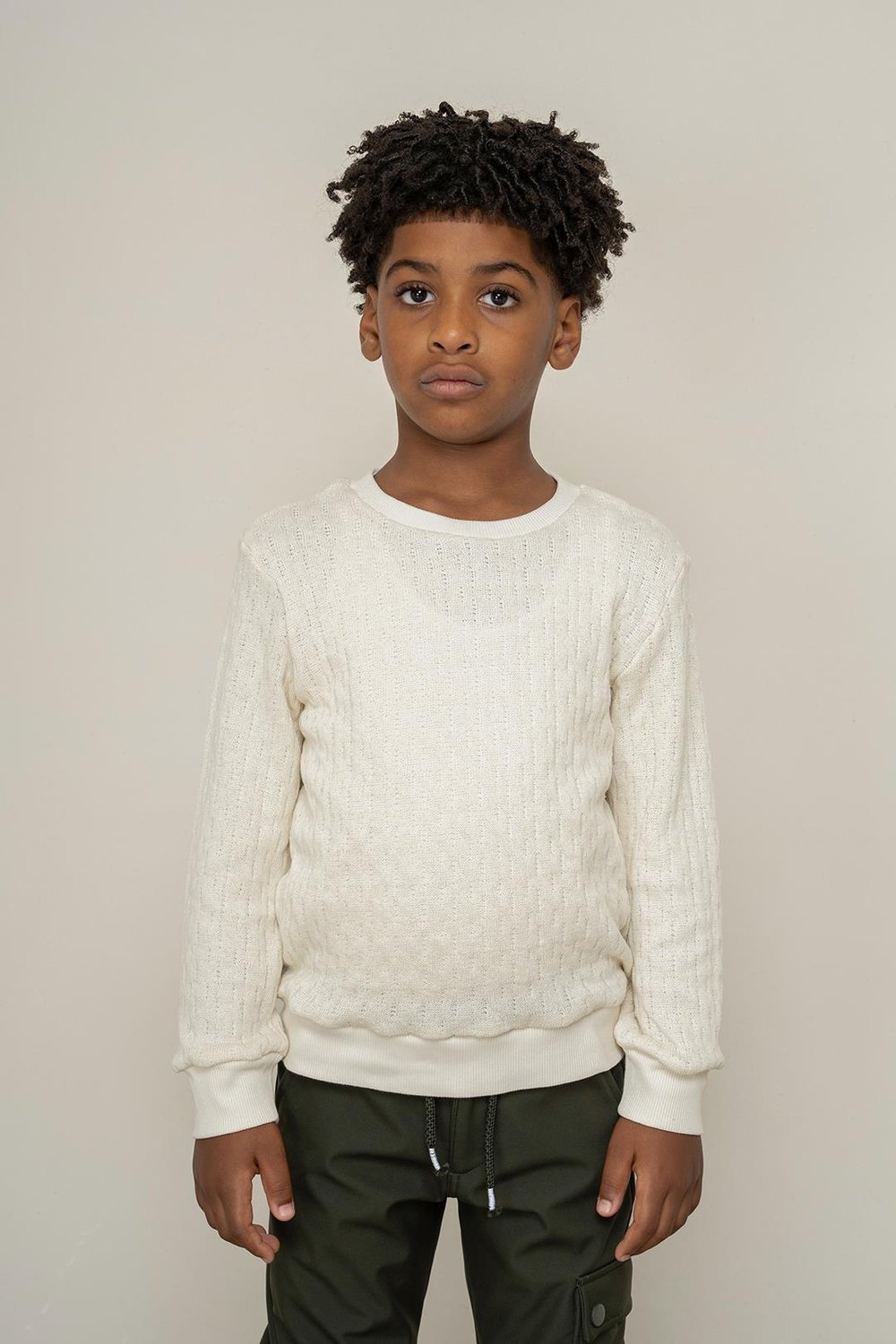 325325Erkek Çocuk Nokta Jakarlı Sweatshirt 9-14 Yaş -325325