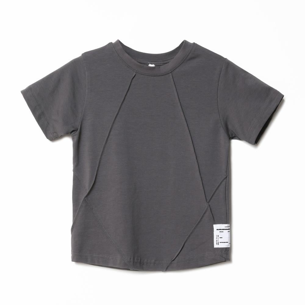 122350Erkek Çocuk Ön Dikiş Detaylı T-Shirt 1-5 Yaş