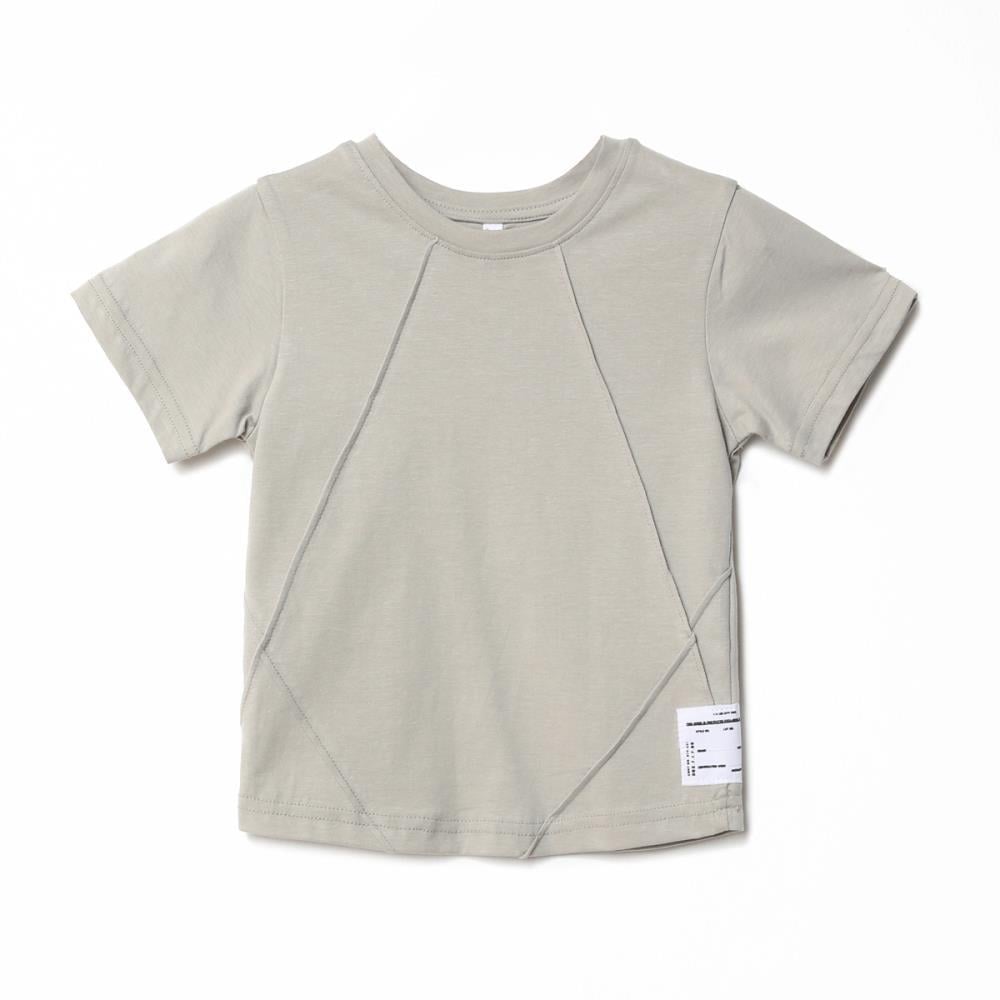 122350Erkek Çocuk Ön Dikiş Detaylı T-Shirt 1-5 Yaş