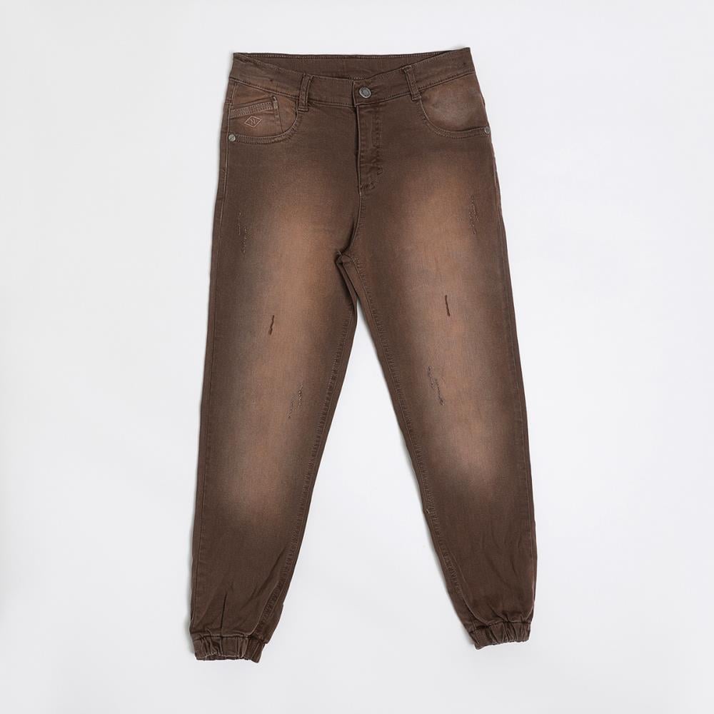 322212Erkek Çocuk Paçası Lastikli Gabardin Pantolon 1-5 Yaş