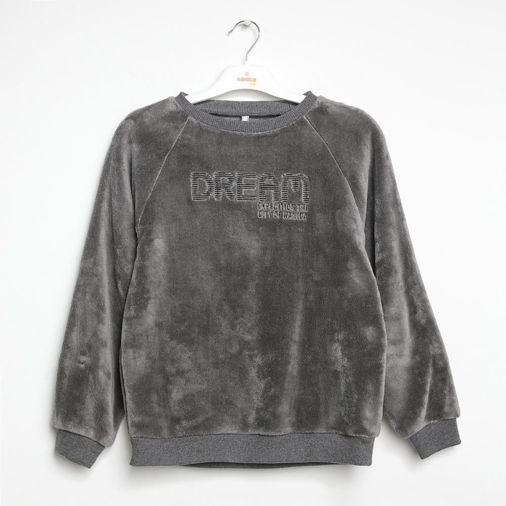 322316Erkek Çocuk Peluş Sweatshirt 1-5 Yaş
