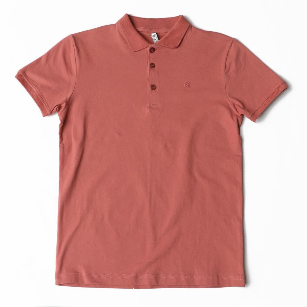 122353Erkek Çocuk Polo Yaka Basic T-Shirt 6-16 Yaş