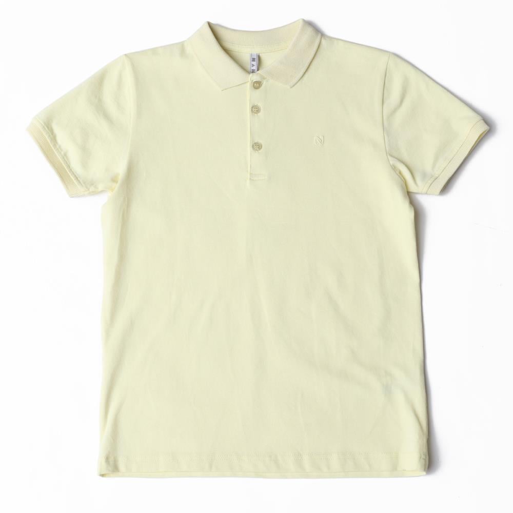 122353Erkek Çocuk Polo Yaka Basic T-Shirt 6-16 Yaş
