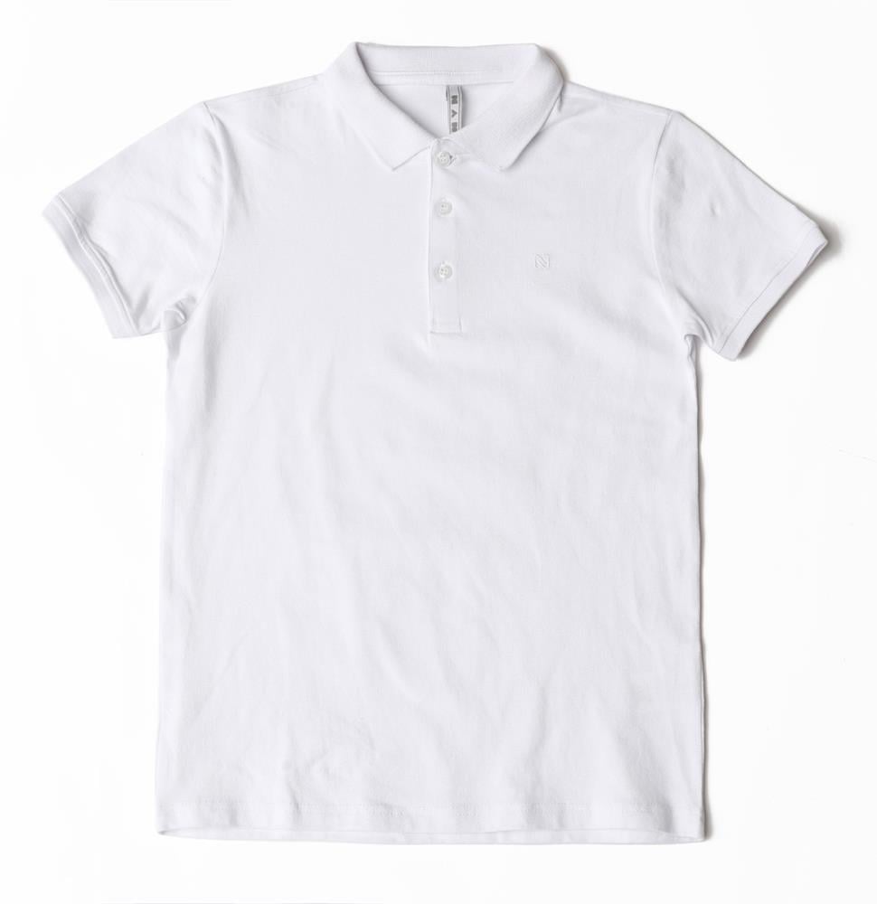 122353Erkek Çocuk Polo Yaka Basic T-Shirt 6-16 Yaş