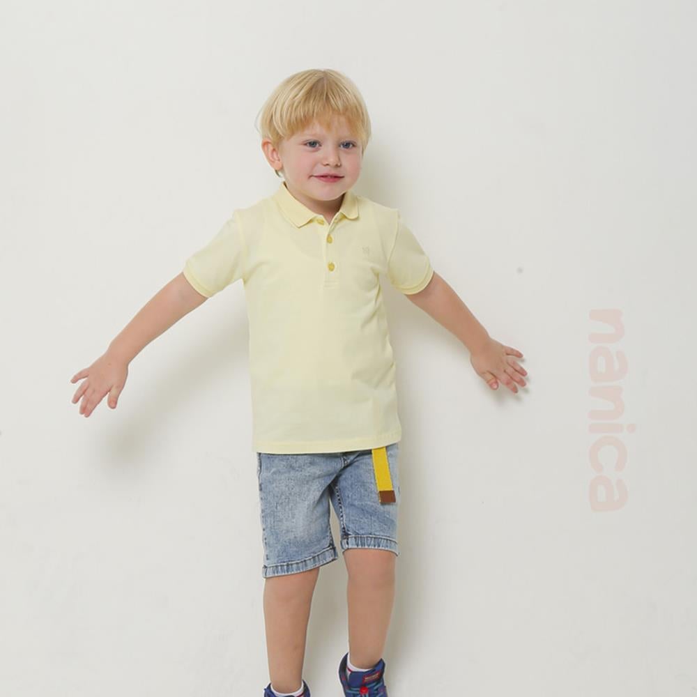 124312Erkek Çocuk Polo Yaka T-Shirt 1-5 Yaş