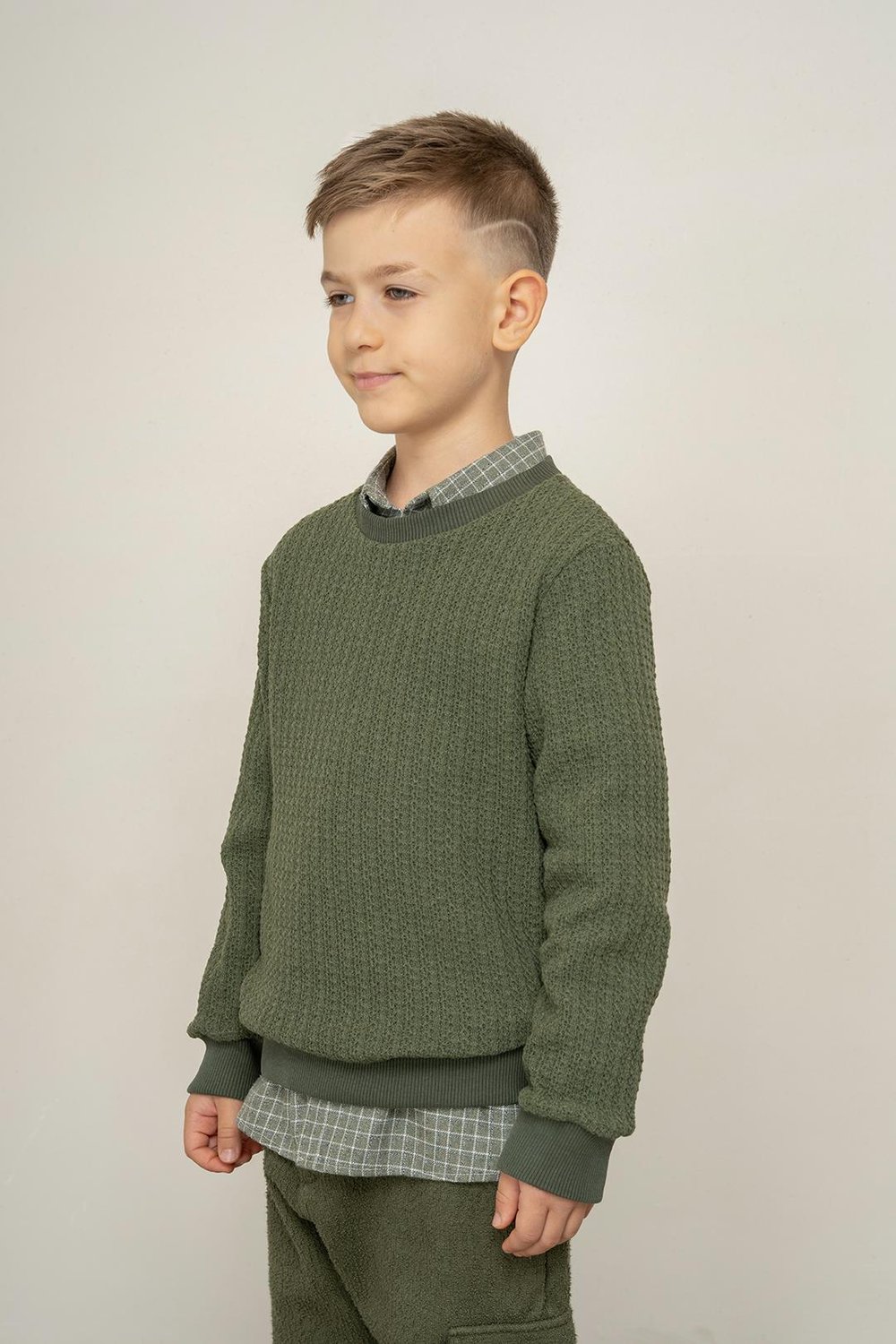 325328Erkek Çocuk Triko Örgü Sweatshirt 3-8 Yaş -325328