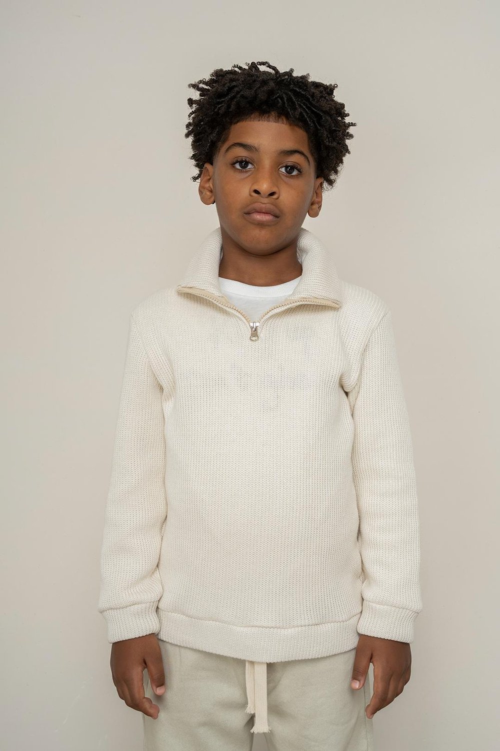 325333Erkek Çocuk Yüksek Yaka Fermuarlı Sweatshirt 9-14 Yaş -325333