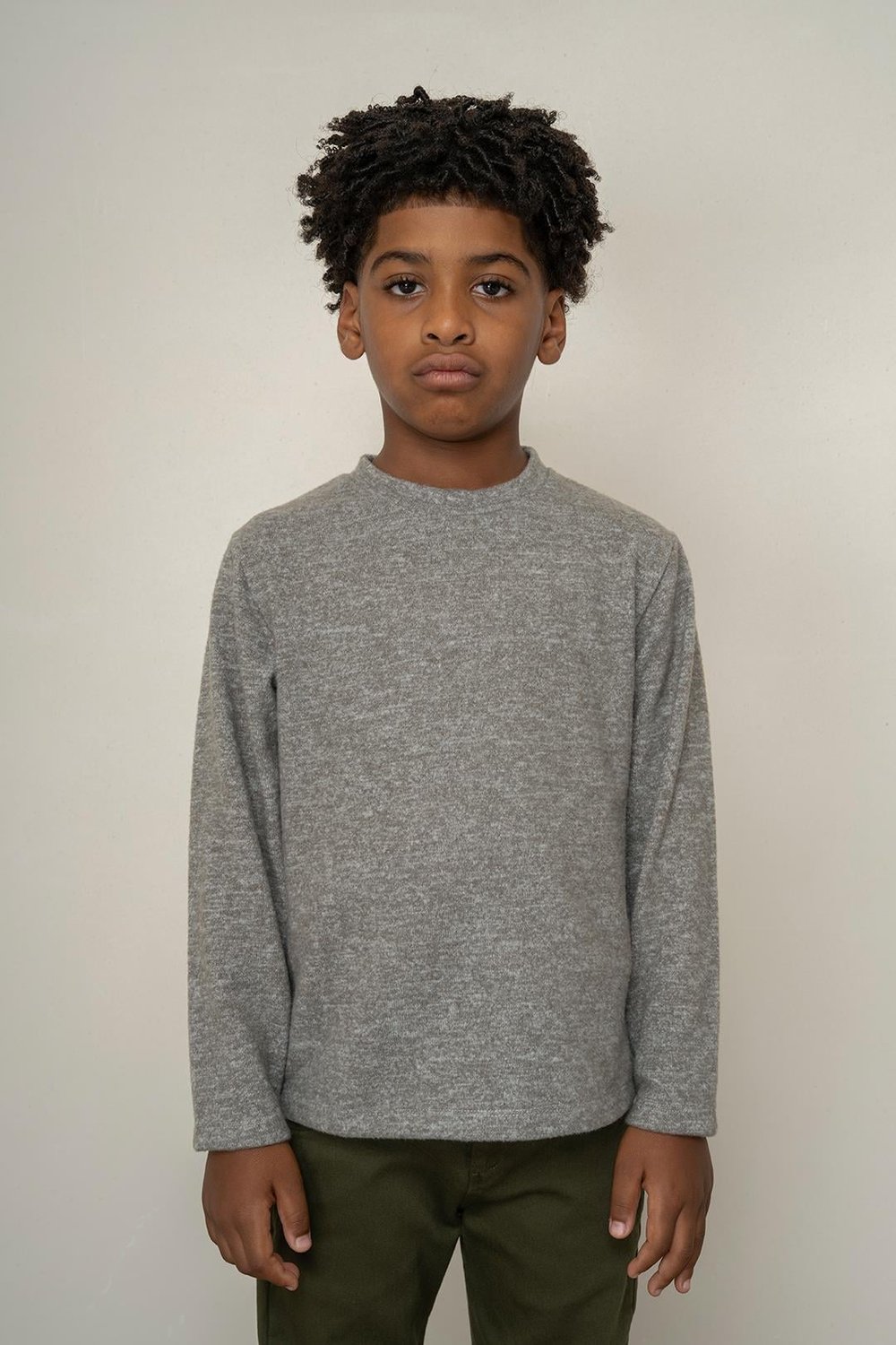 325341Erkek Çocuk Yumoş Melanj Sweatshirt 9-14 Yaş - 325341