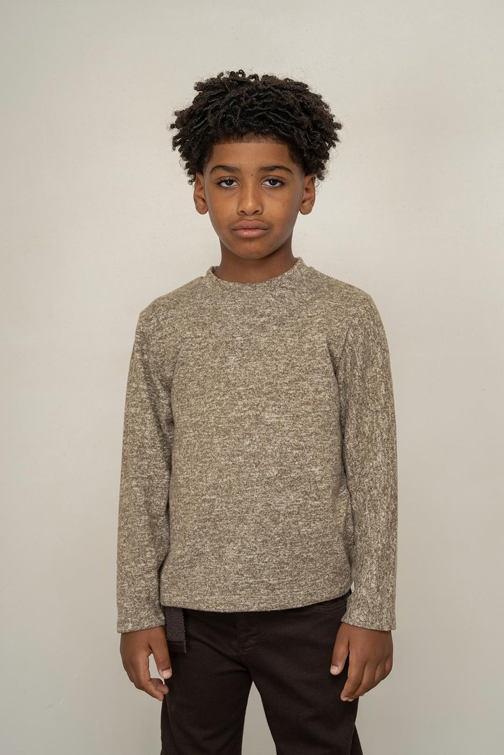 325341Erkek Çocuk Yumoş Melanj Sweatshirt 9-14 Yaş - 325341