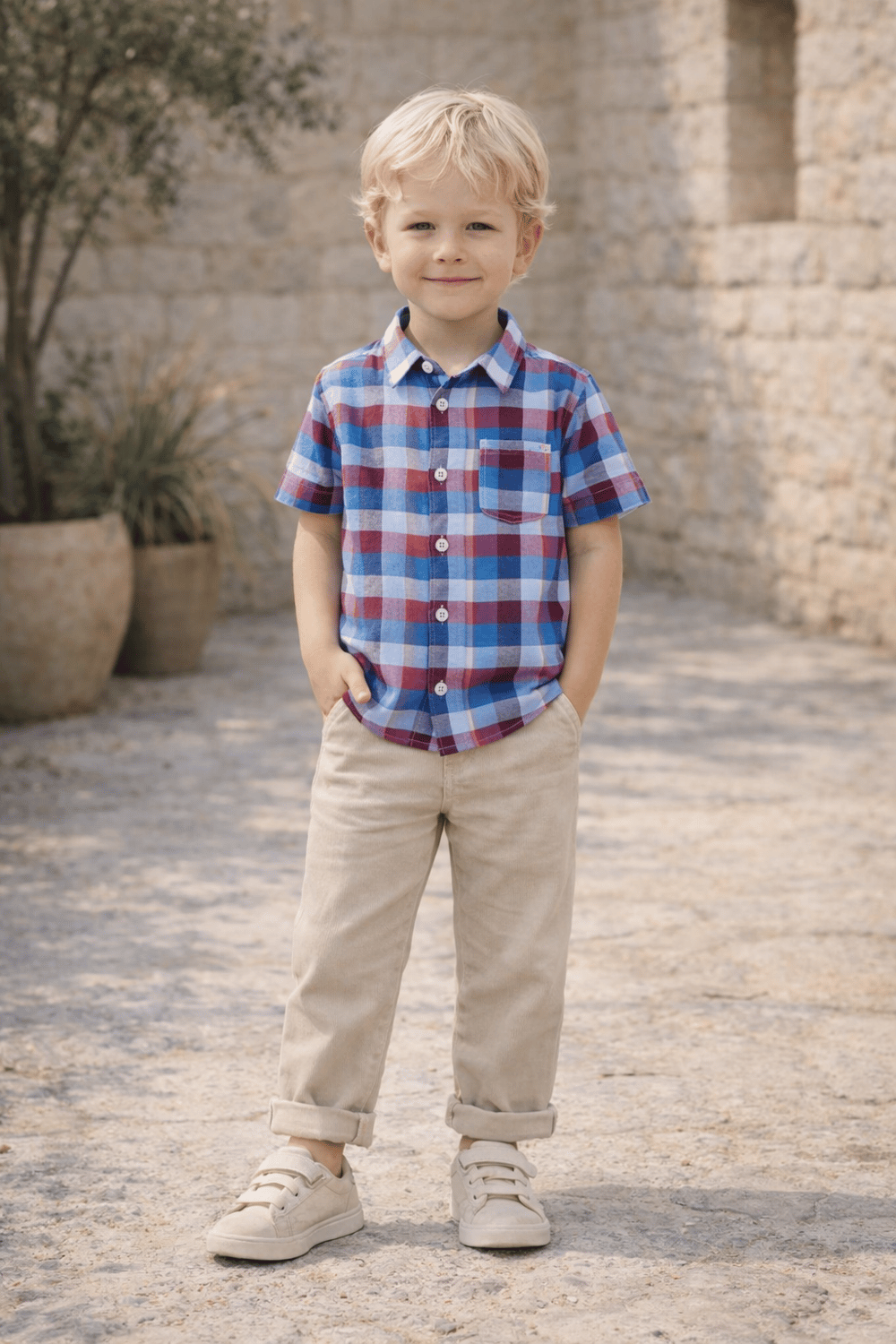 Boy Child Garni Detaylı Gömlek 1-3 Years 121104