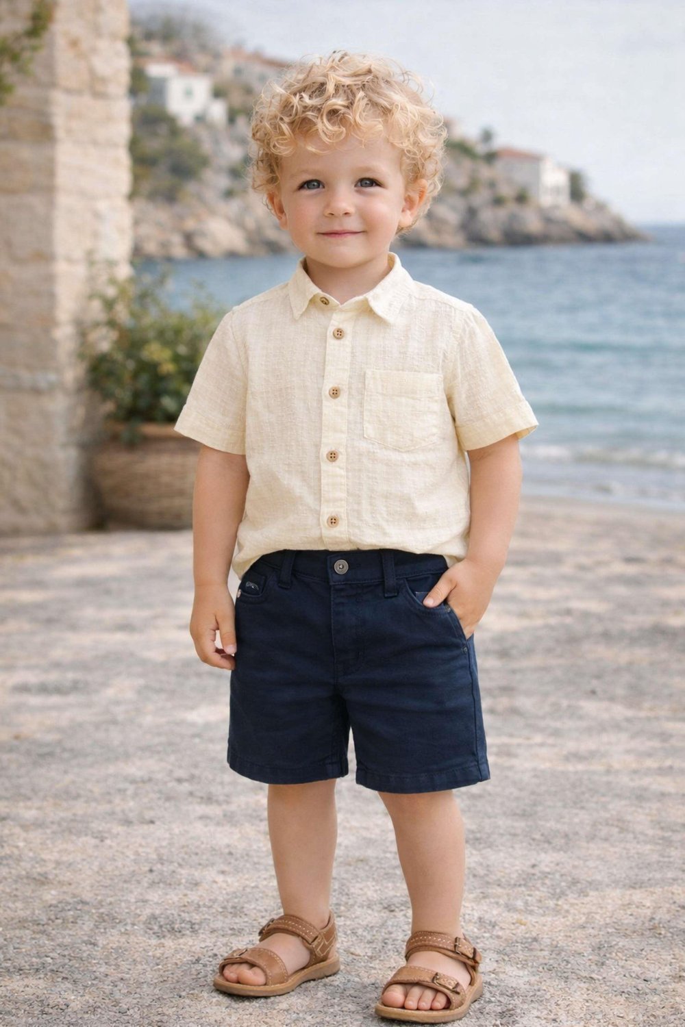 Boys Gabardine Shorts Ages 1–5 – 123210
