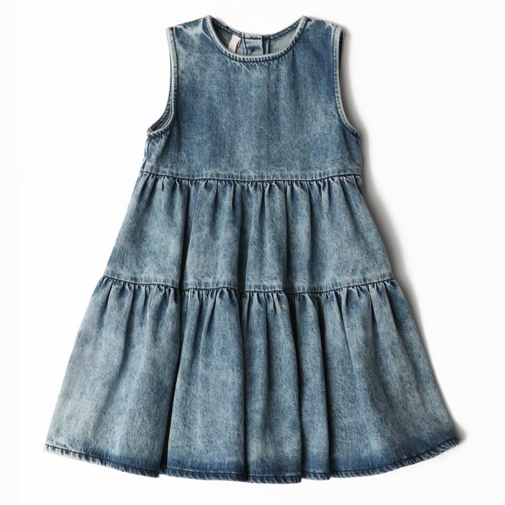 222830K.DENIM ELBISE(1-5)