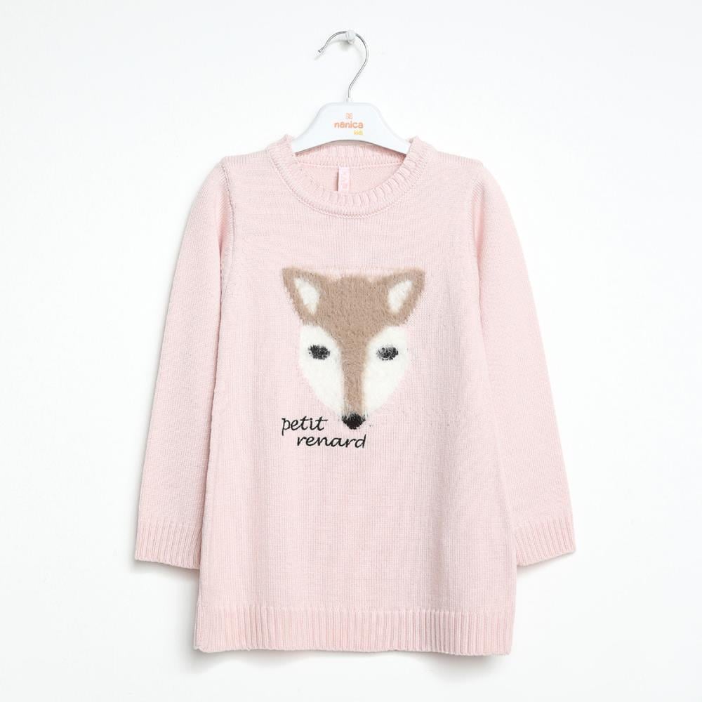 422405Kız Çocuk Animal Triko Kazak 1-5 Yaş