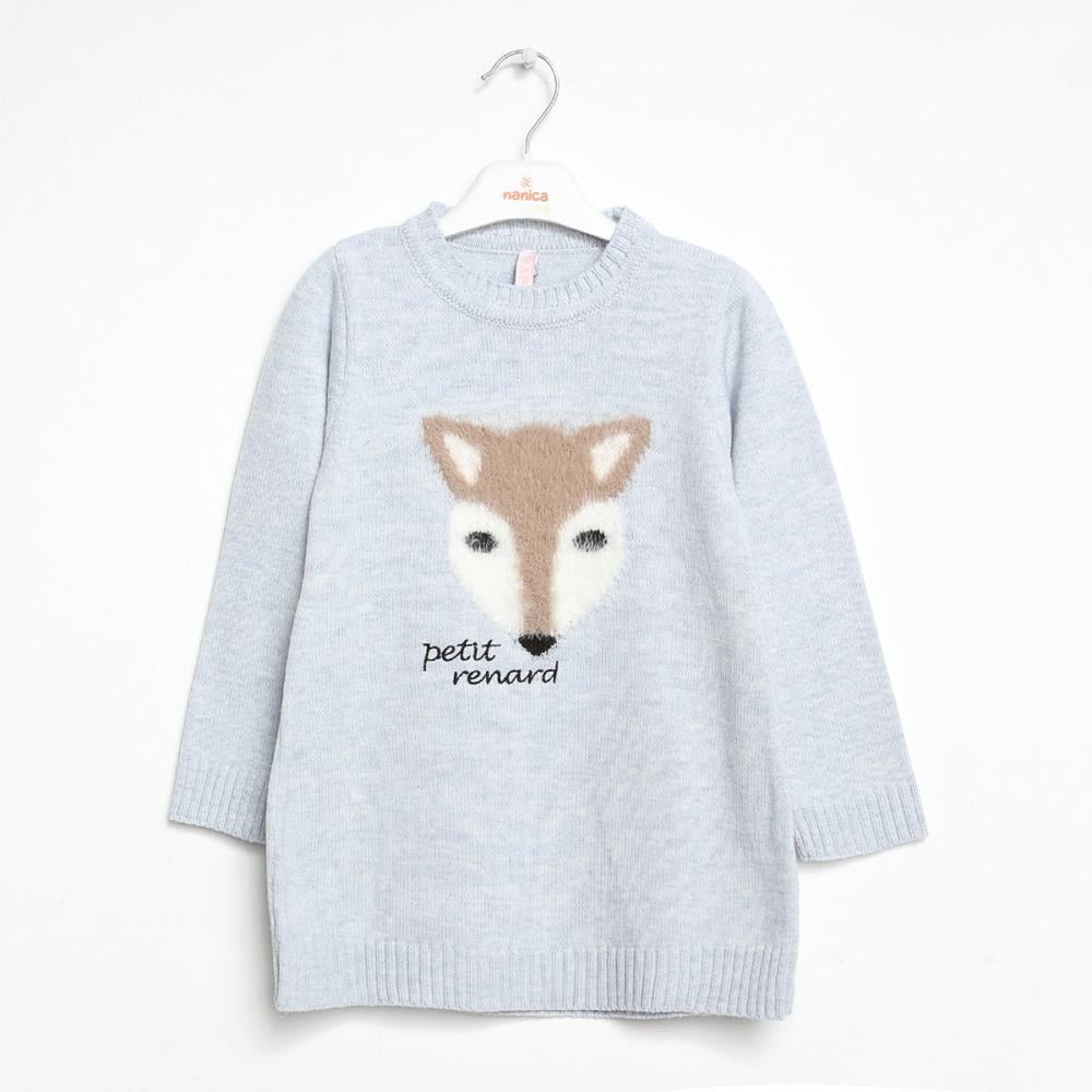 422405Kız Çocuk Animal Triko Kazak 1-5 Yaş