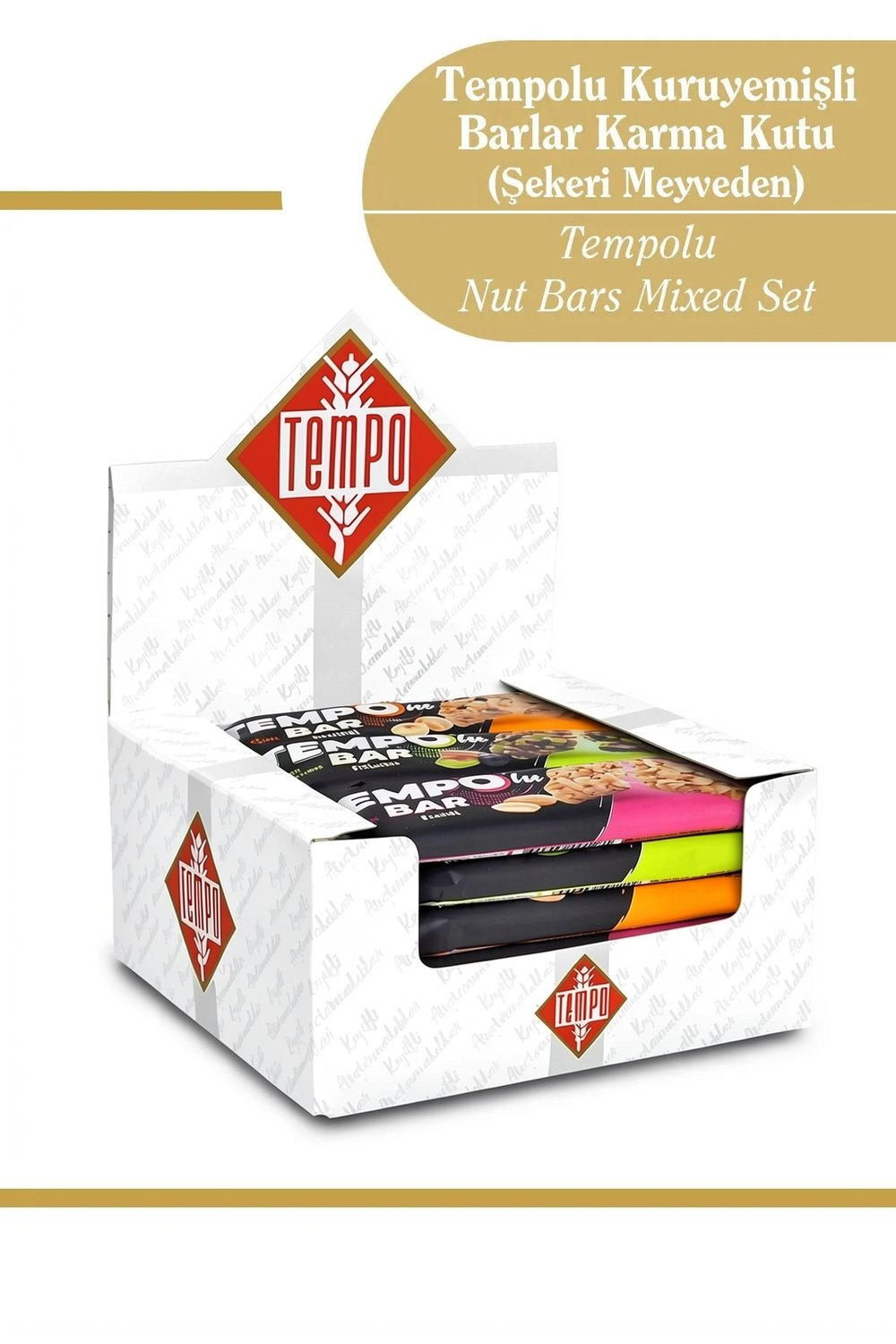 Tempolu Bar Karma Kutu x 12 Adet (3 Çeşit)