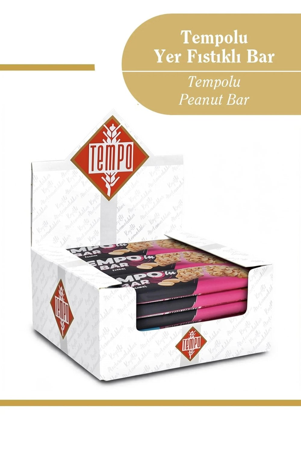 Tempolu Yer Fıstıklı Bar 30 g x 12 Adet