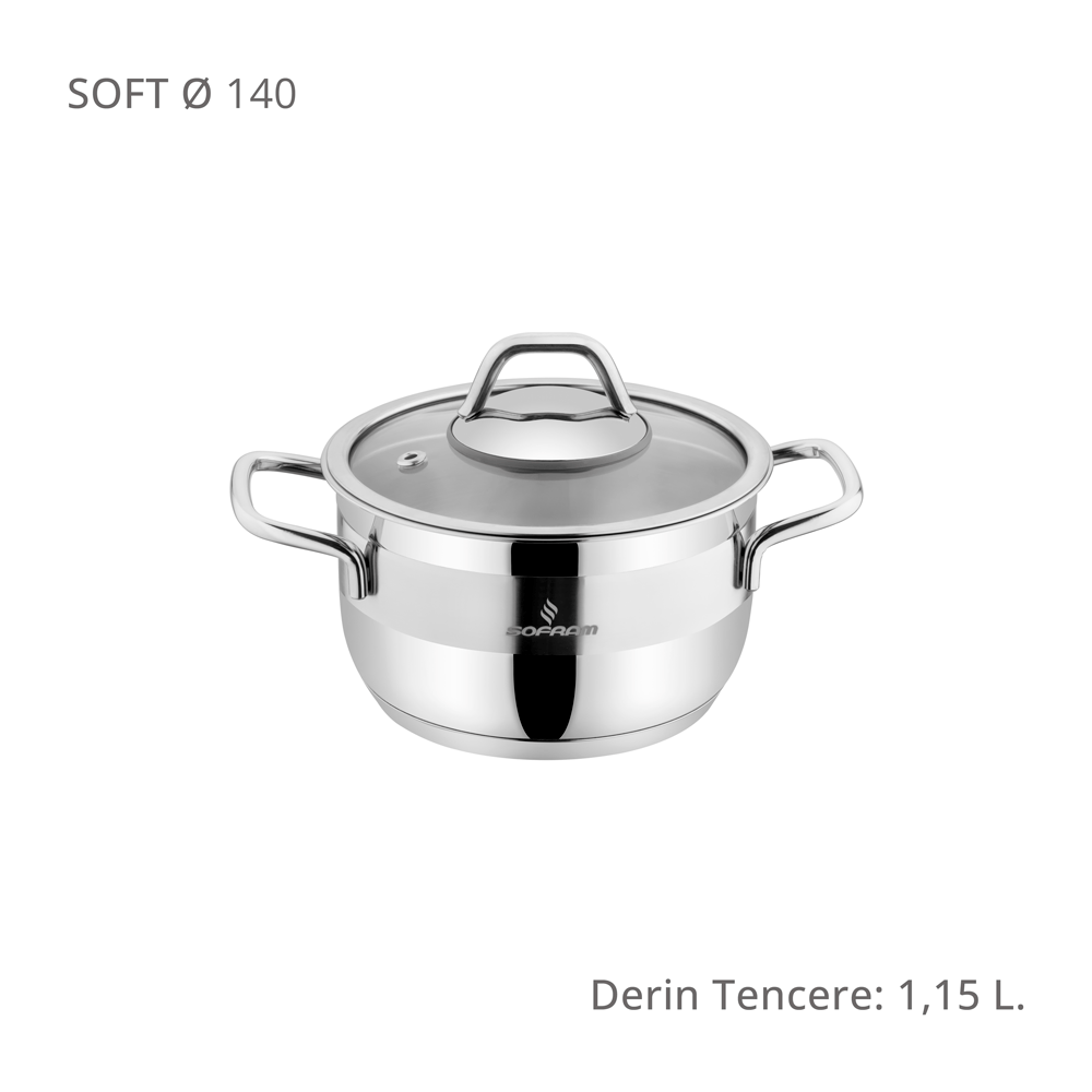 Sofram Soft 14 cm Derin Tencere