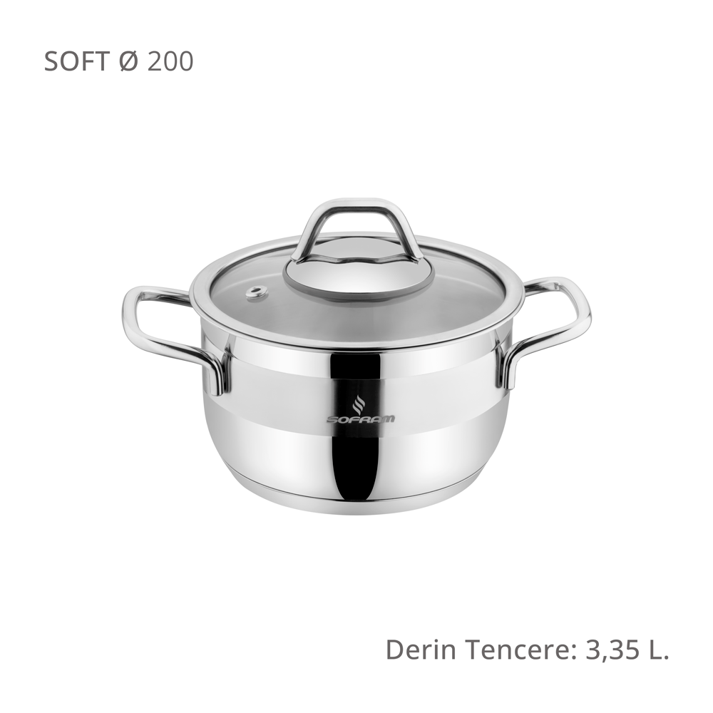 Sofram Soft 20 cm Derin Tencere
