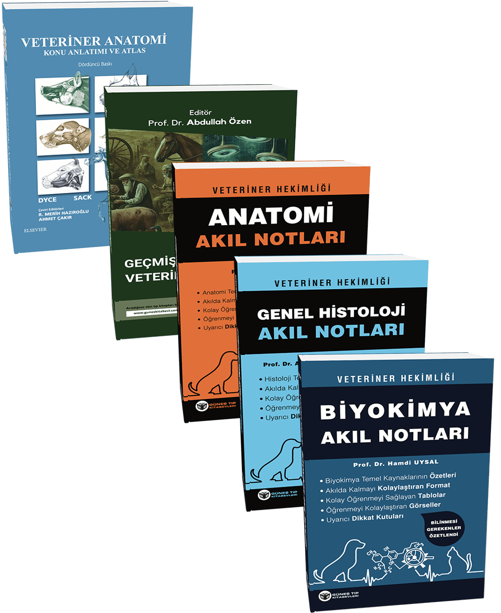 1. Sınıflar İçin Veterinerlik Temel Dersler Seti