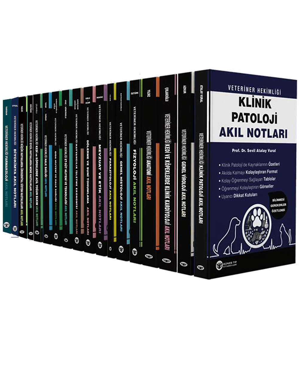 2025 - Veteriner Hekimliği Akıl Notları Seti (16 ÇOK SATAN BU SETTE)