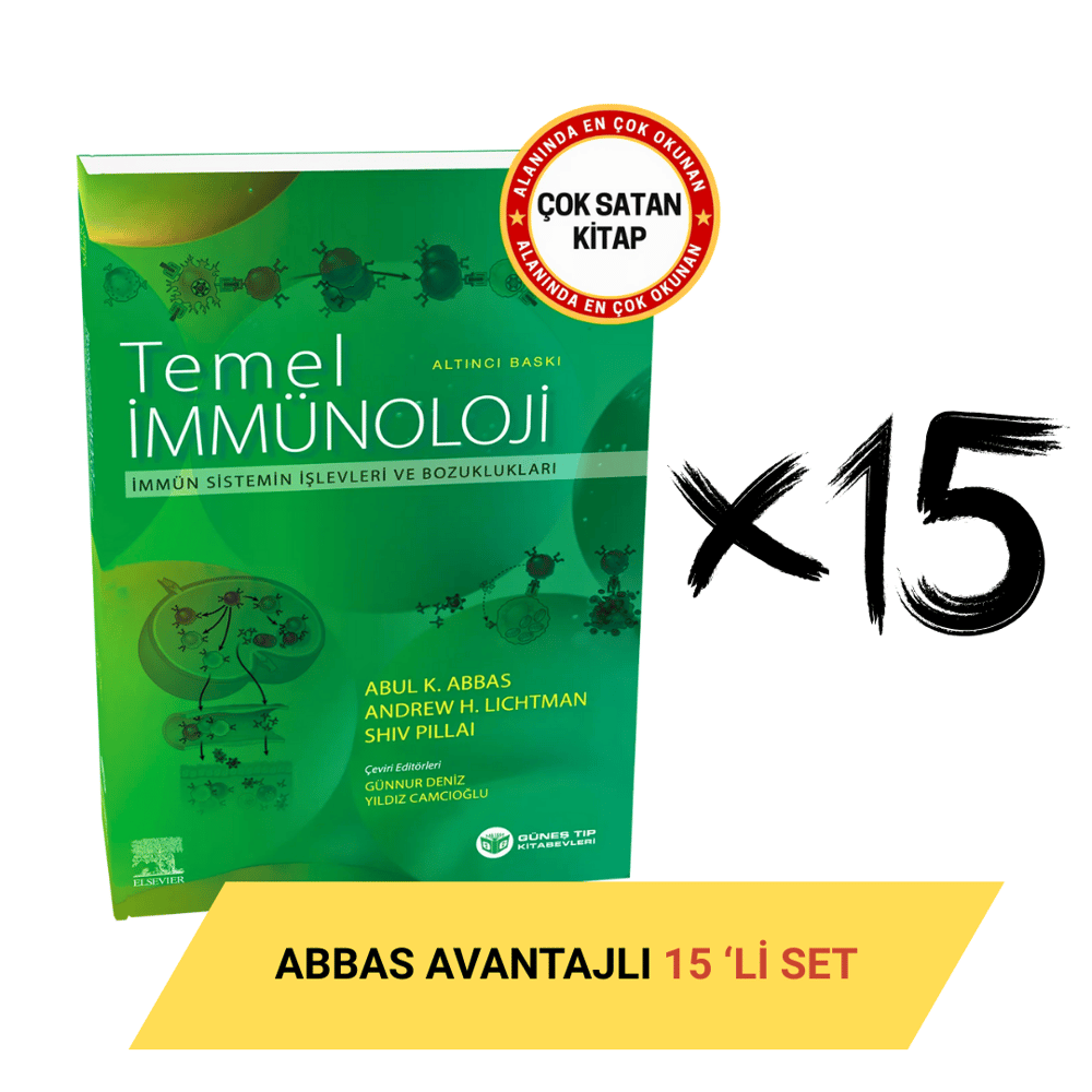 Abbas Temel İmmünoloji 6. Baskı Avantajlı 15'li SET