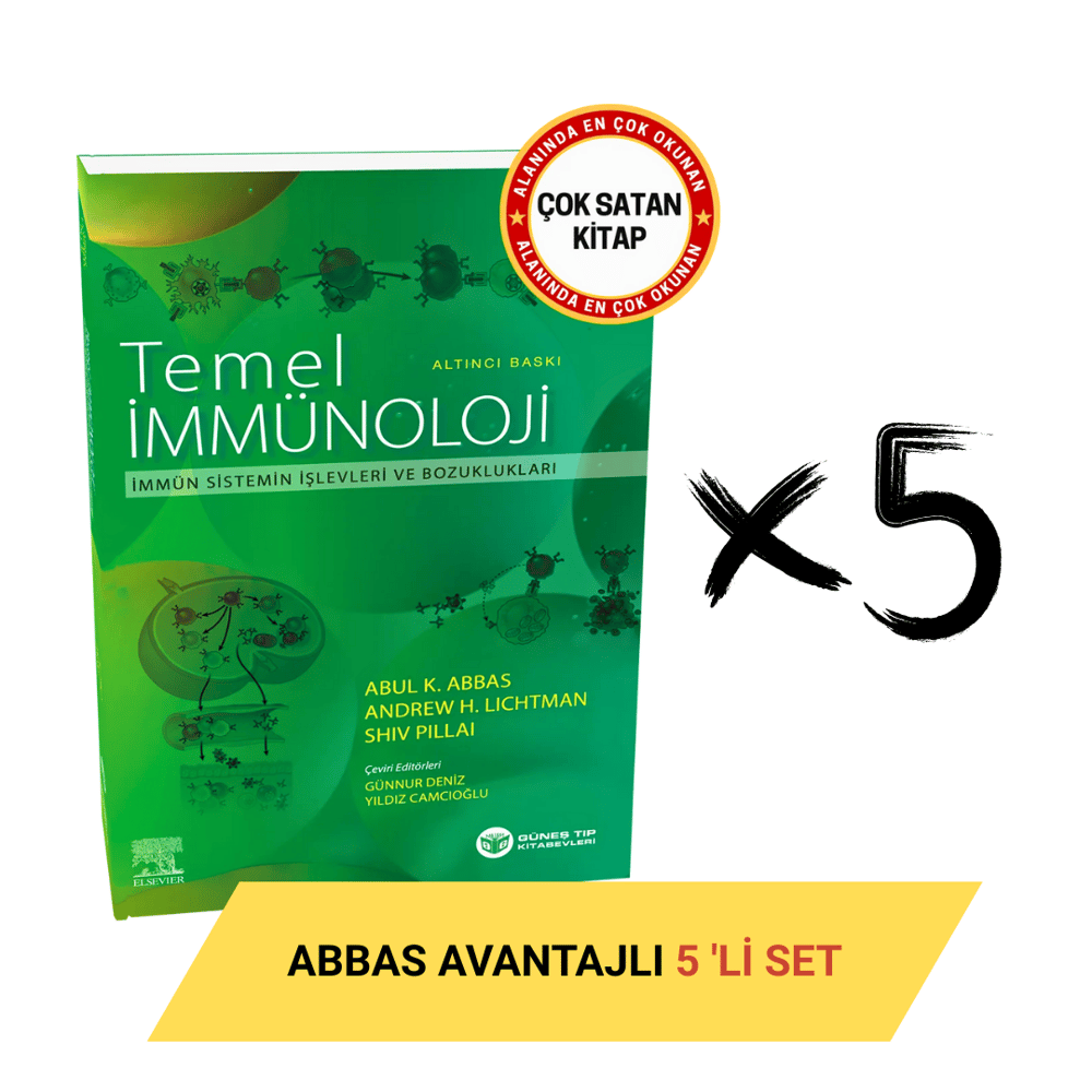 Abbas Temel İmmünoloji 6. Baskı Avantajlı 5'li SET