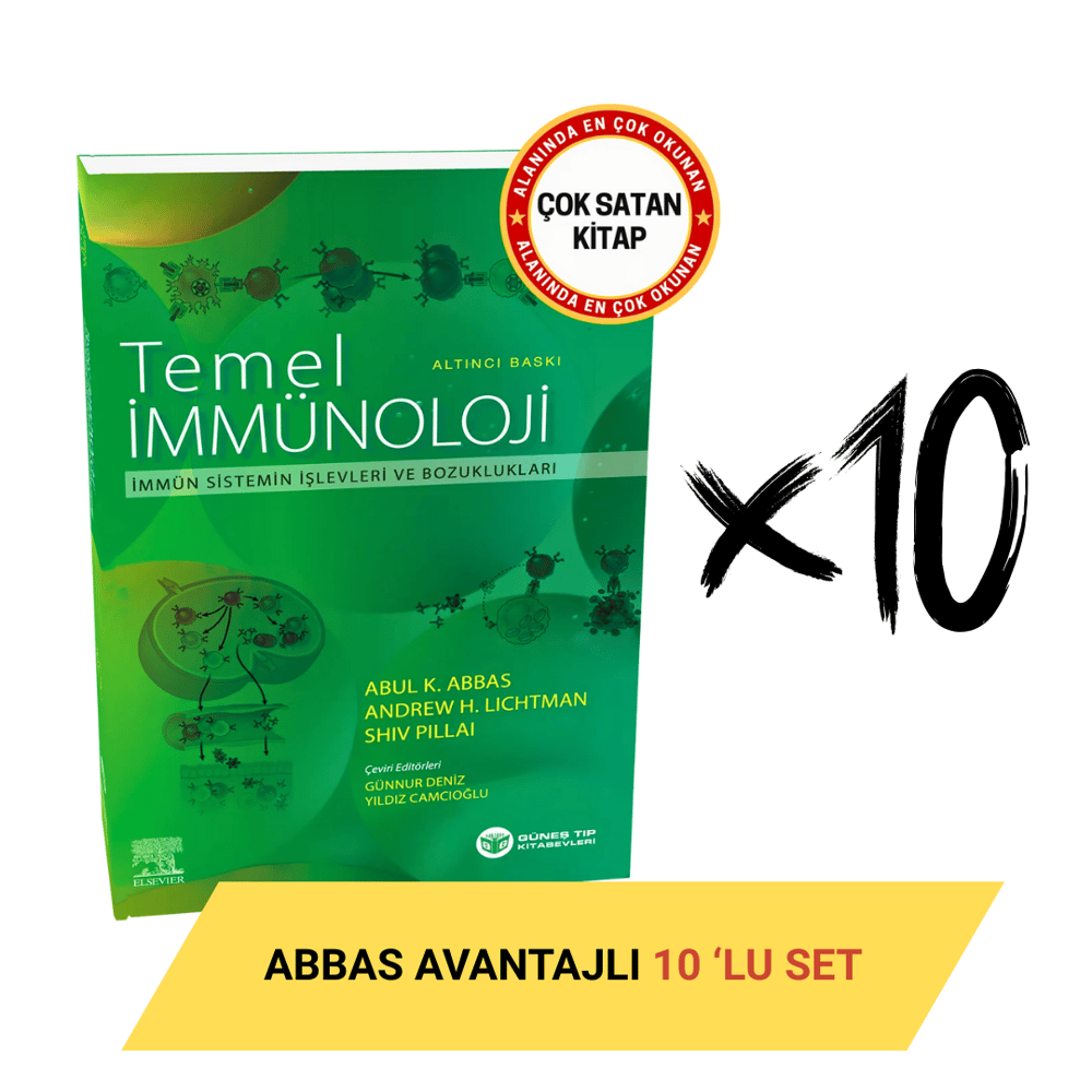 Abbas Temel İmmünoloji 6. Baskı Avantajlı 10'lu SET