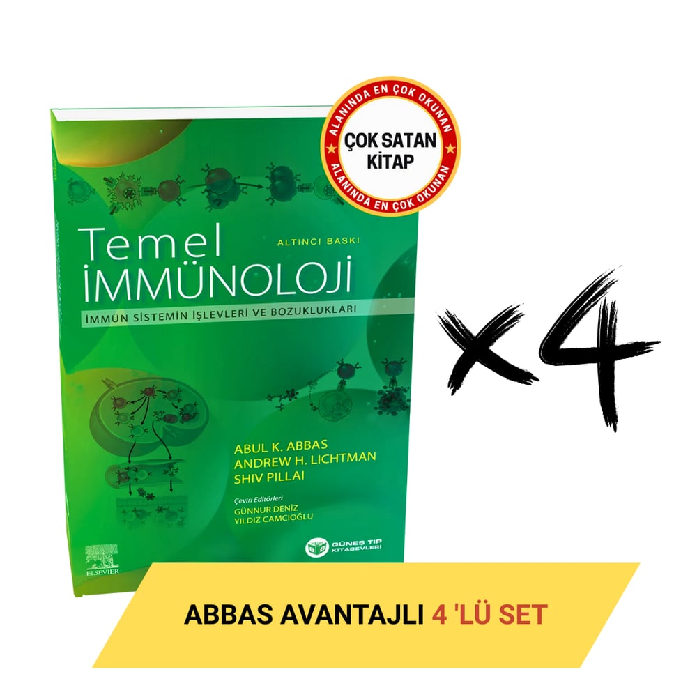 Abbas Temel İmmünoloji 6. Baskı Avantajlı 4'lü SET