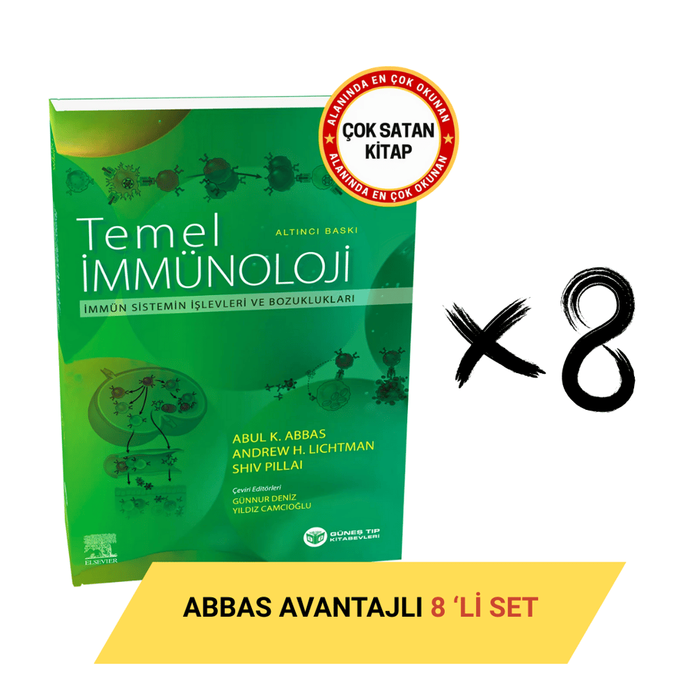 Abbas Temel İmmünoloji 6. Baskı Avantajlı 8'li SET