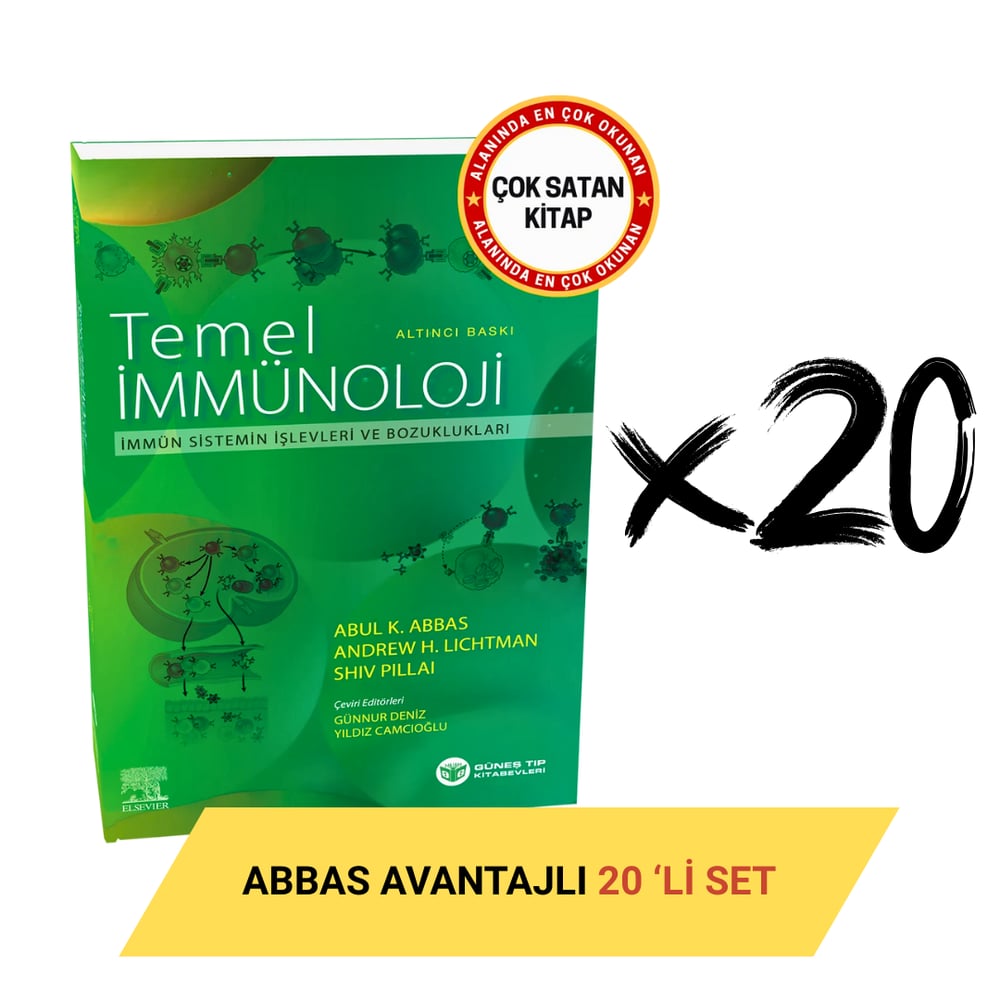 Abbas Temel İmmünoloji 6. Baskı Avantajlı 20'li SET