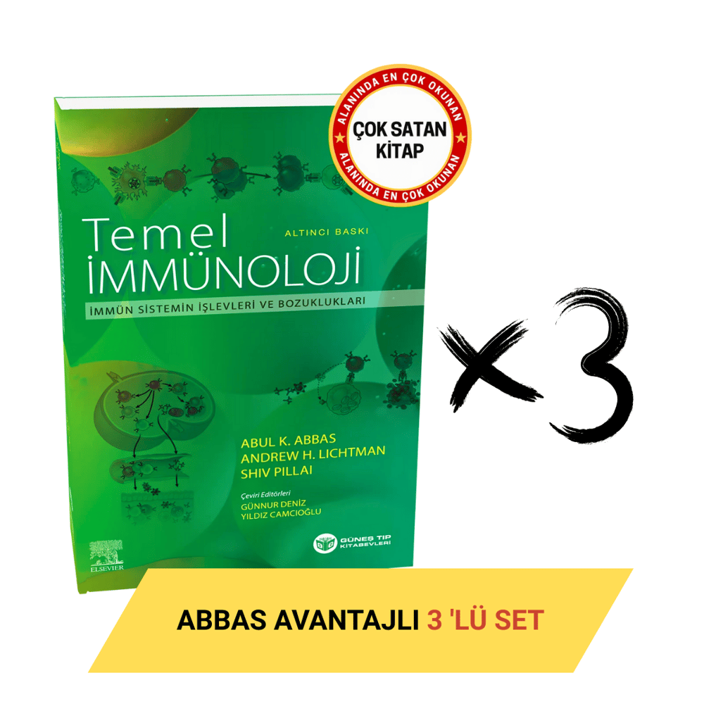Abbas Temel İmmünoloji 6. Baskı Avantajlı 3'lü SET