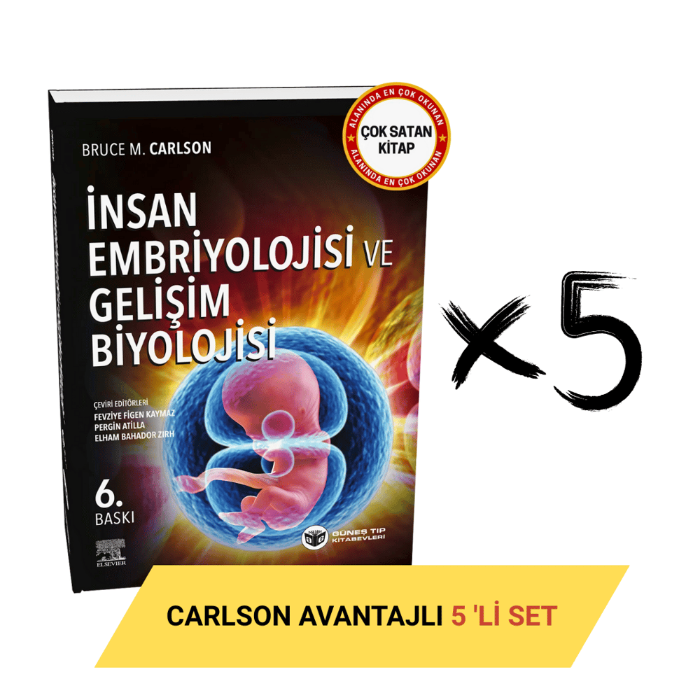Carlson: İnsan Embriyolojisi ve Gelişim Biyolojisi Avantajlı 5'li SET
