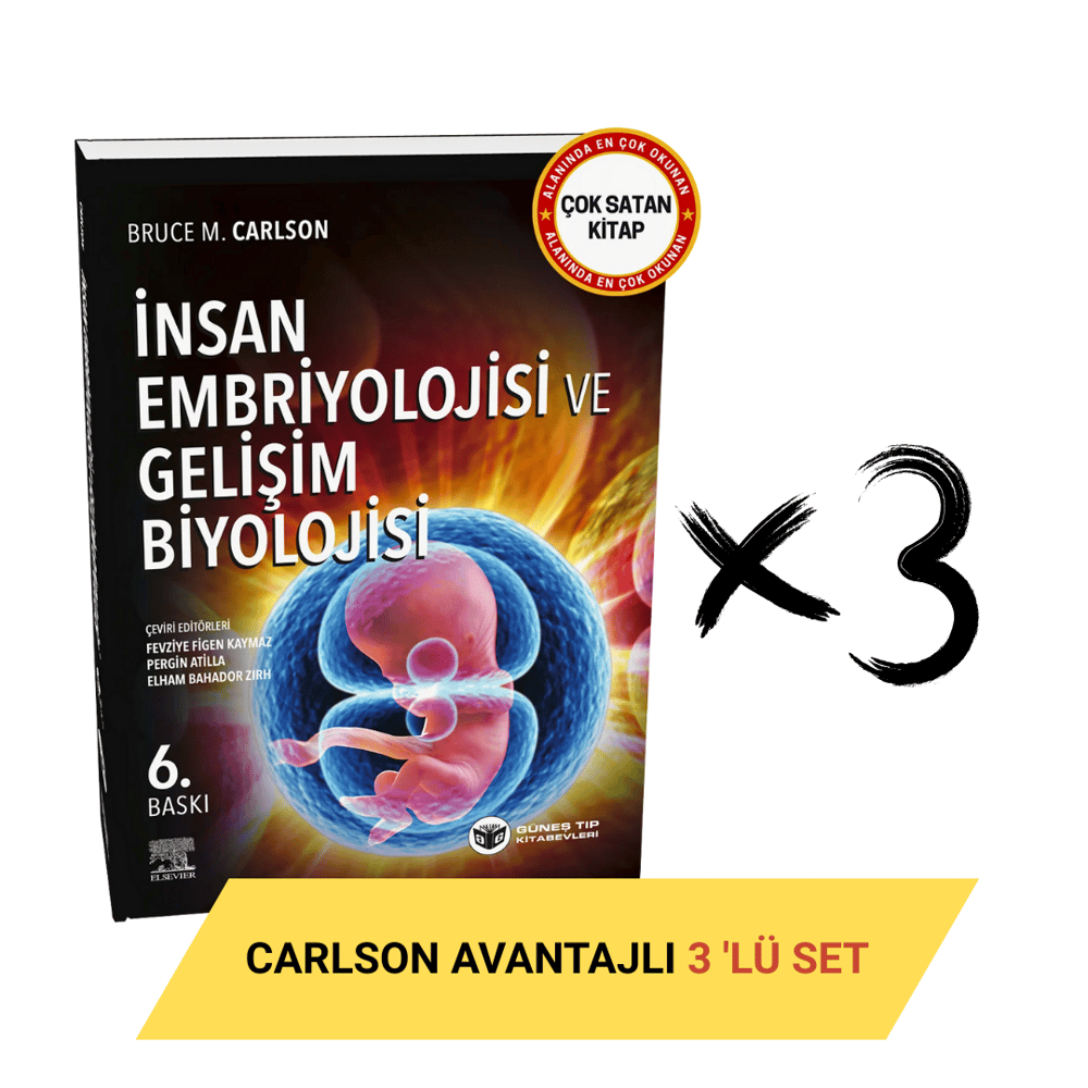 Carlson: İnsan Embriyolojisi ve Gelişim Biyolojisi Avantajlı 3'lü SET