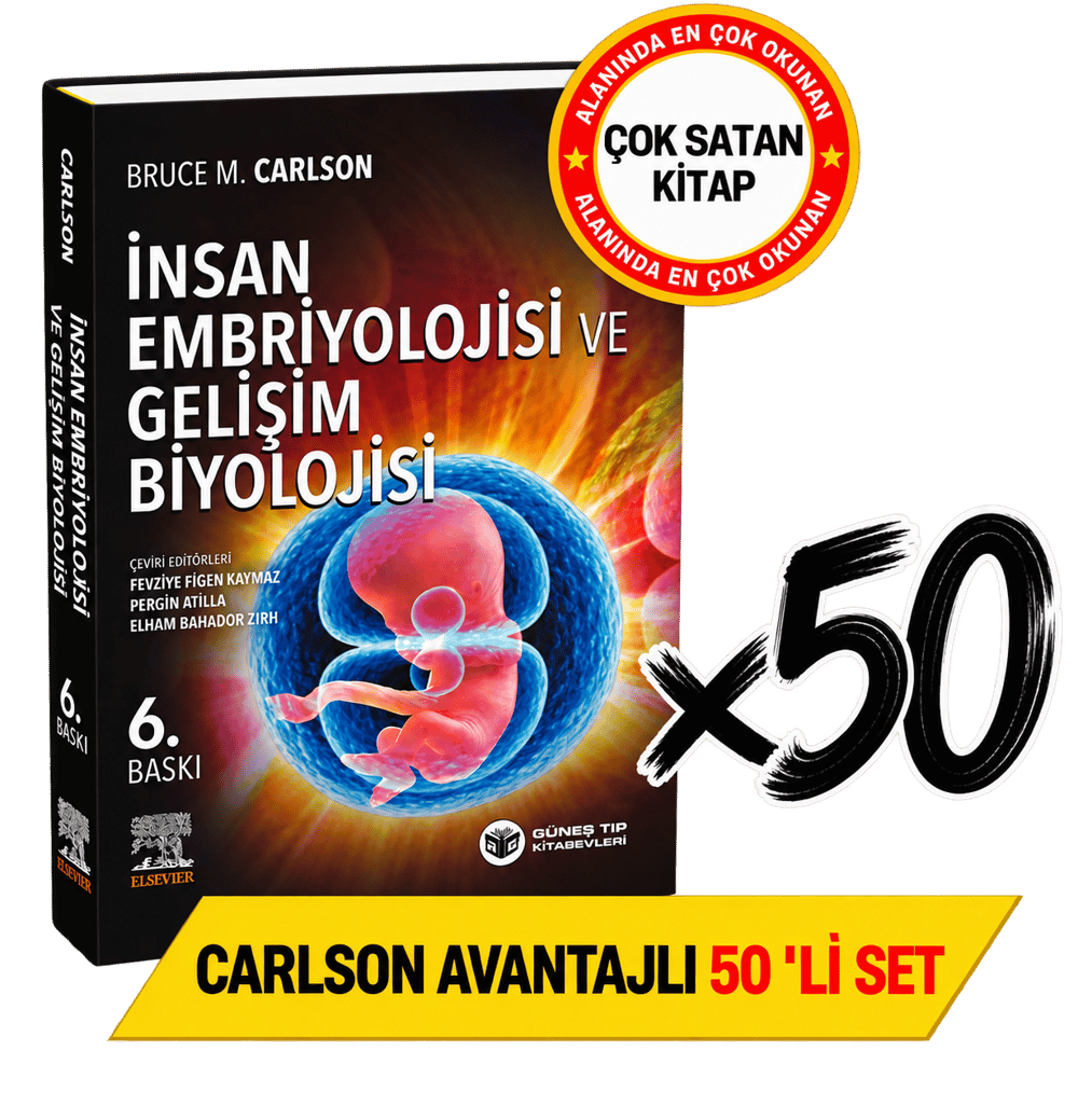 Carlson: İnsan Embriyolojisi ve Gelişim Biyolojisi Avantajlı 50'li SET