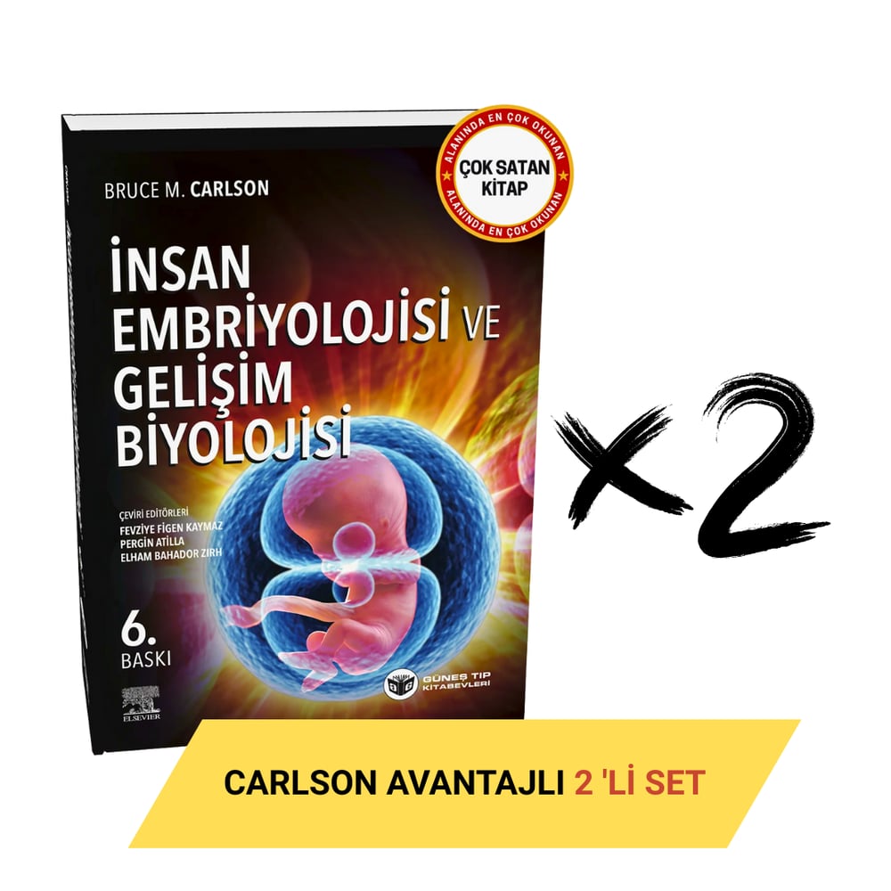 Carlson: İnsan Embriyolojisi ve Gelişim Biyolojisi Avantajlı 2'li SET