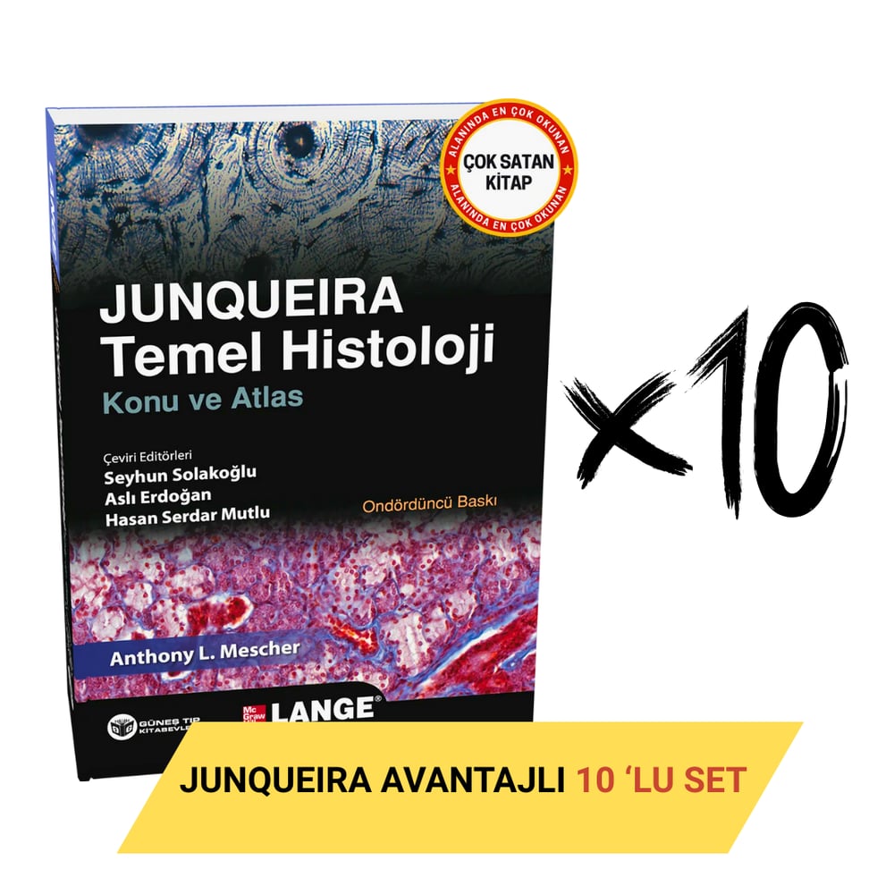 Junqueira Temel Histoloji Konu ve Atlas Avantajlı 10'lu SET