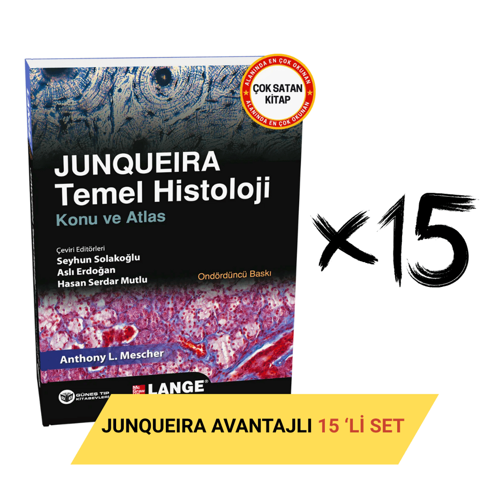 Junqueira Temel Histoloji Konu ve Atlas Avantajlı 15'li SET