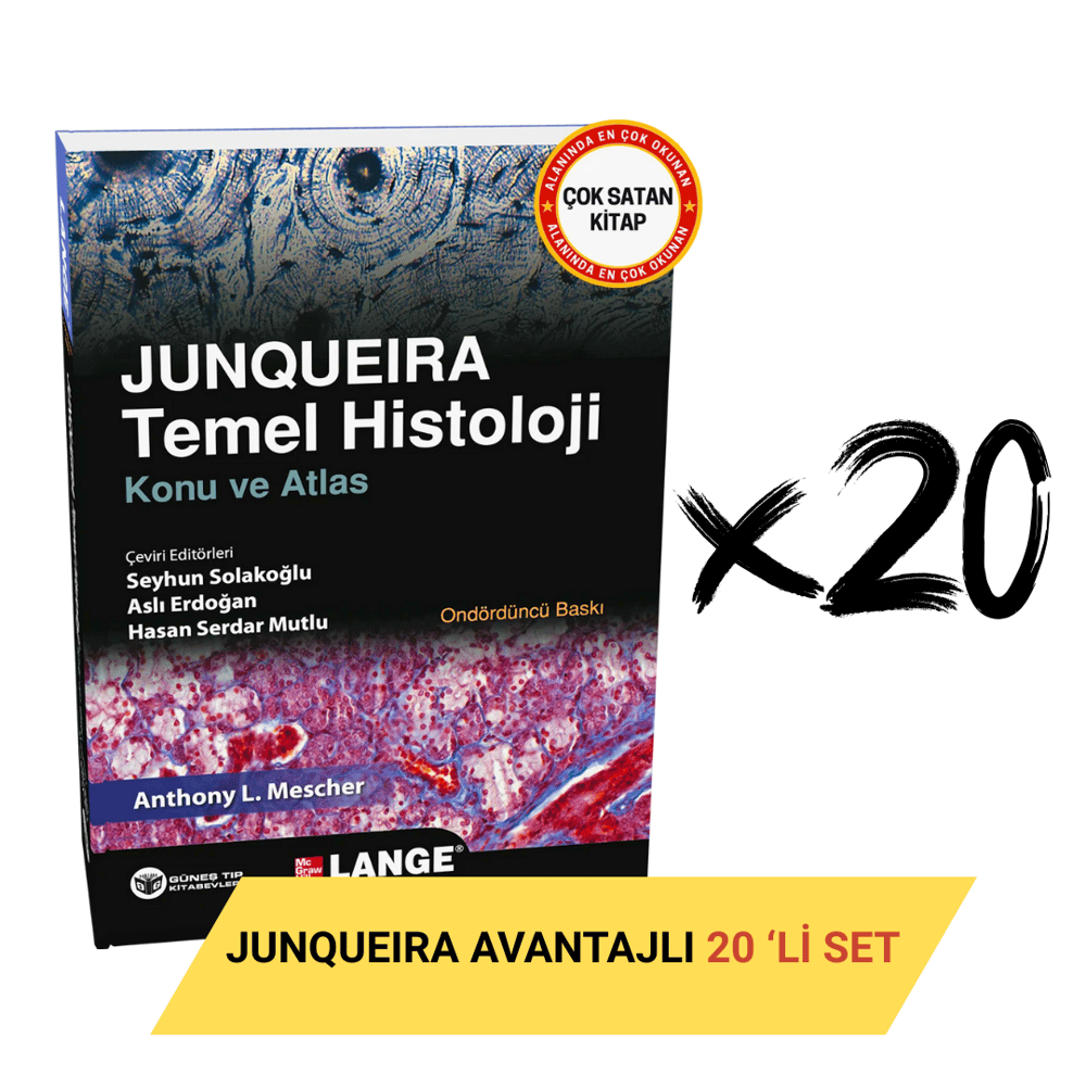 Junqueira Temel Histoloji Konu ve Atlas Avantajlı 20'li SET